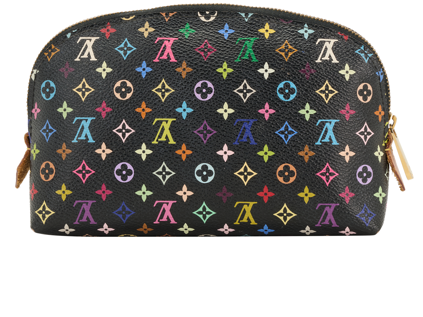 Louis Vuitton Takashi Murakami Cosmetic Pouch, &pound;450, Accessories, Black, Canvas, Back view